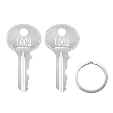 Imagem de INTHVKIL Chaves de substituição de armário de arquivo, código L002, para Hon, Hudson, Fire King, Chicago Cabinets, pacote com 2