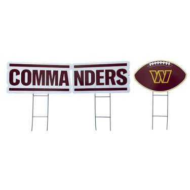 Imagem de Proformance Home NFL Green Bay Packers Wordmark & Football Conjunto de 3 placas de quintal