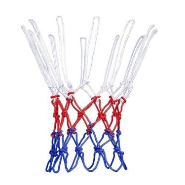 Imagem de Rede de reposição de poliéster Aoneky, rede de basquete, rede de gol de basquete externa, 12 laços de espessura, aro de basquete