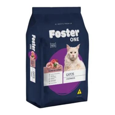Imagem de Ração para Gatos Foster One Castrados Carne 1kg