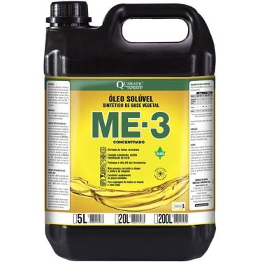 Imagem de Óleo Solúvel para Usinagem Sintético Vegetal ME 3 de 5 Litros - AN2 - TAPMATIC