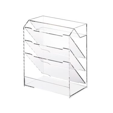 Imagem de Organizador de arquivos de mesa Porta-documentos, papel, bandeja de arquivo, organizador escritório, 5 compartimentos