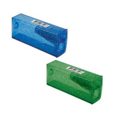 Imagem de Apontador com Depósito Glitz Faber-Castell, KIT2 (AZUL E VERDE)