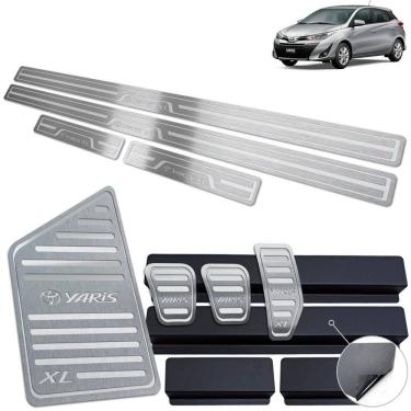 Imagem de Pedaleira Manual Soleira Descanso Prata Yaris XL 2019-2022