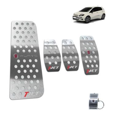 Imagem de Pedaleira Manual Descanso Fiat Punto T-Jet 2013 A 2017 Prata