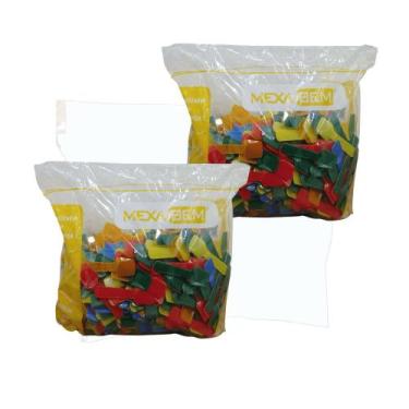 Imagem de Kit 2 Pct 500 un cada Pazinha de Sorvete Coloridas 7,5cm - Bella Donna