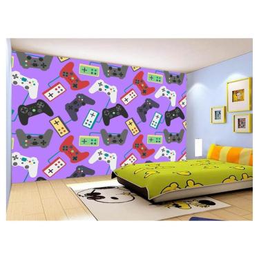 Imagem de Papel De Parede 3D Infantil Controle Game Jogo 3,5M Azs258