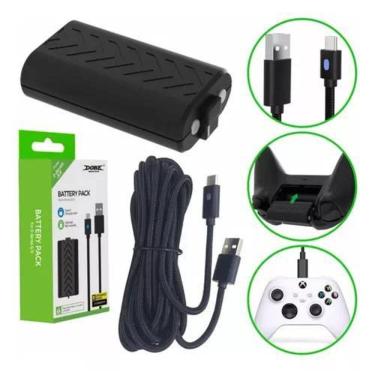 Imagem de Kit Bateria Controle Xbox Series S/X + Cabo 3Mts 1200Mah