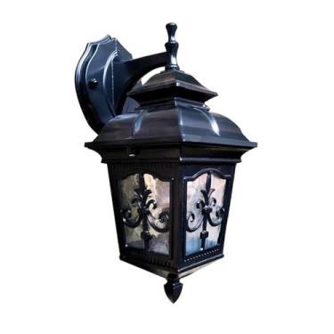 Imagem de Luminária de parede europeia à prova d'água para exterior, luminária de parede antiga para corredor, varanda residencial, luminária de parede decorativa, luminária pendente de teto LED, A