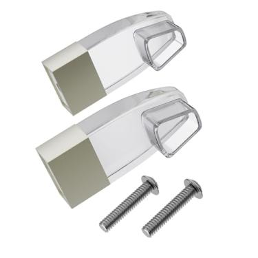 Imagem de Suportes de barra de toalha de porta de chuveiro de acrílico transparente apto para varão de toalha de porta de chuveiro de vidro deslizante com moldura alumax & Basco, substituição para peças de