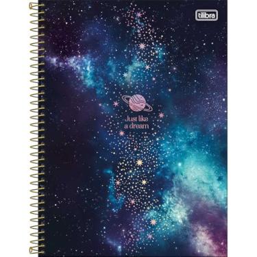 Imagem de Tilibra - Caderno Espiral Capa Dura Universitário Connect 1 Matéria Magic 80 Folhas - Fundo Azul E Verde