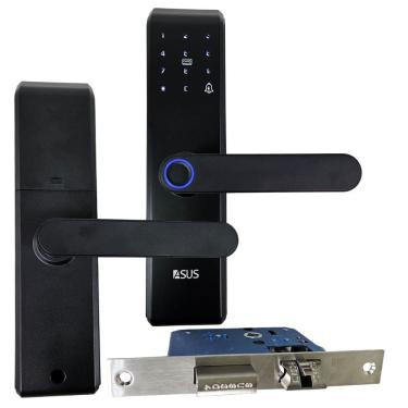 Imagem de Fechadura Eletronica Digital Wifi App Celular Senha Biometria Cartao Rt Chave Porta Portao Casa Quarto