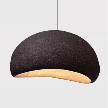 Imagem de YQSLQZZ Lustre de ilha de cozinha, cúpula vintage, luzes de teto suspensas para sala de jantar, iluminação decorativa acima da mesa de jantar, luminária pendente de resina, altura ajustável, luzes E27