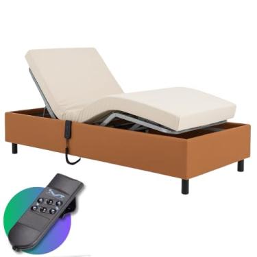 Imagem de Cama Hospitalar Motorizada Articulada Zeus com Colchão D28 Original Capa Cadeirante Acamado Idoso