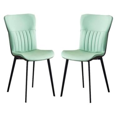 Imagem de ZYHSIJOBAS Conjunto de 2 cadeiras de jantar modernas para sala de jantar, cadeiras de jantar estofadas, cadeiras de jantar, sala de estar, sala de estar, sala de estar, cadeira de recepção com encosto