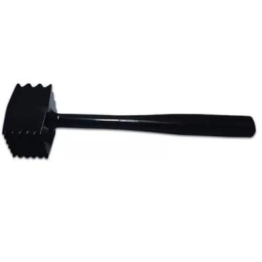 Imagem de Martelo Amaciador De Carne Para Cozinha Cor Preto Vermelho Branco e Am