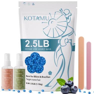 Imagem de Wax Beads KOTAMU Hard Wax 1,13 kg para pele brasileira de biquíni