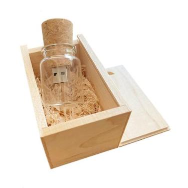 Imagem de Unidade flash USB BEIJIGUANG Cute Drift Bottle de 8 GB com Maple Bo