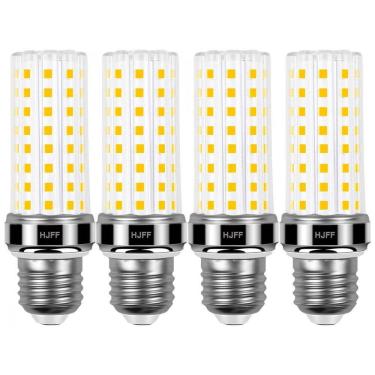Imagem de Kit 4 lâmpadas LED Corn 20W 2500 lúmens 3000K branco quente E26/E27, equivalente 200W,...