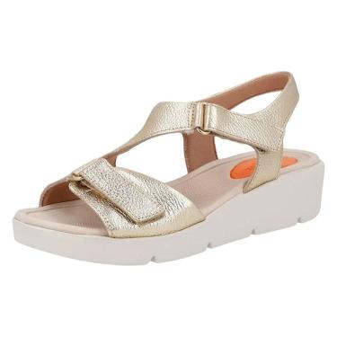 Imagem de Sandália Feminina Salto Anabela Baixa Leve prático Usaflex