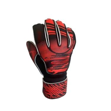 Imagem de Luva de Goleiro Adulto, Ideal para Futebol Campo, Futsal e Treino, Anti-Derrapante e Durável(vermelho,8)