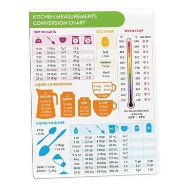 Imagem de EatingBiting Tabela de conversão de cozinha, imã de geladeira, métrico imperial para padrão gráfico de conversão de decoração de medidas de culinária para suprimentos de pastelaria de alimentos