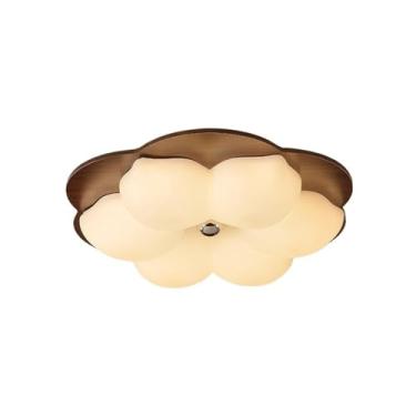 Imagem de Luz de teto Luminária de teto estilo medieval francês para quarto, luminária retrô com personalidade para restaurante