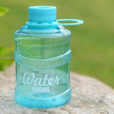 Imagem de Xícaras de chá esportivas de policarbonato removíveis, transparentes, portáteis, esportivas, proteção ambiental (azul-transparente)