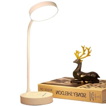 Imagem de Abajur de Mesa, Luminária de Mesa Led Recarregável com Luz Proteção Olho Usb Abajur para Quarto Dormitório