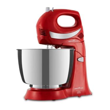 Imagem de Batedeira Britânia Diamante Inox Vermelha 550W 110V