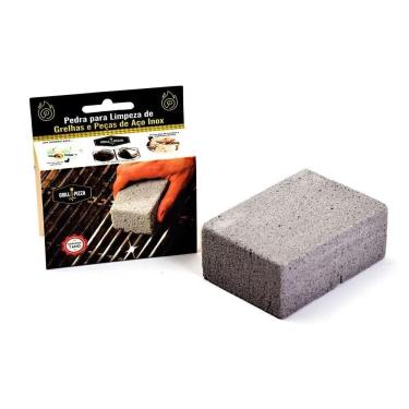 Imagem de Limpa Grelha Chapa Espatula Tijolo Esponja Reutilizavel Limpeza Churrasqueira Exaustor Panelas Multiuso Pedra Espeto