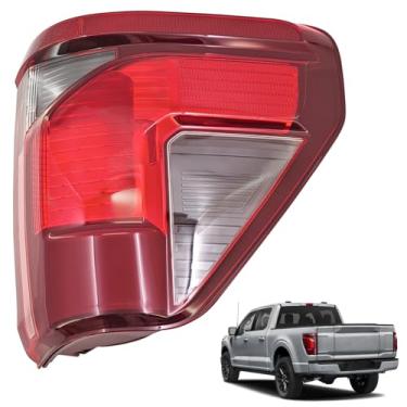Imagem de ShenBrala Conjunto de luz traseira de halogênio RL3Z13404B com ponto cego (sem módulo) para Ford F150 2024-2025, luz de freio traseira do lado esquerdo do motorista de 7 + 3 pinos com lâmpada reversa