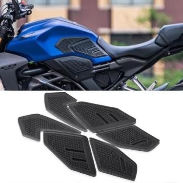 Imagem de Acessórios de motocicleta Kit de almofada de tanque 3D adesivo protetor de tanque de combustível protetor de tanque de combustível compatível com Honda CB250R (2018+) CB300R (2018+)