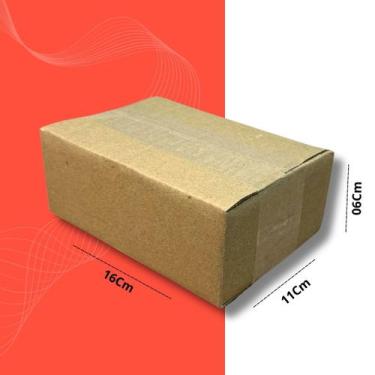 Imagem de Caixas De Papelao Pequena 16x11x6 Kit Com 100 Unidades - Panteck