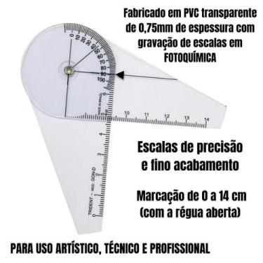 Imagem de Goniômetro Goniometro Pequeno Avaliação Avaliacao Articulação Articula