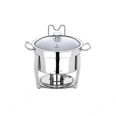 Imagem de Rechaud Redondo 8 Litros - Savoy 33 X 43 Cm - Brinox