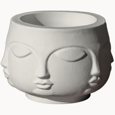 Imagem de Vaso Decorativo Tarsila 10cm Artesanal Em Cimento Cinza