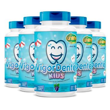 Imagem de Kit 5 Vigordente Kids 60 comprimidos Unilife