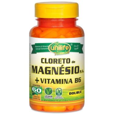 Imagem de Cloreto De Magnésio P.A. 800Mg Unilife 60 Cápsulas