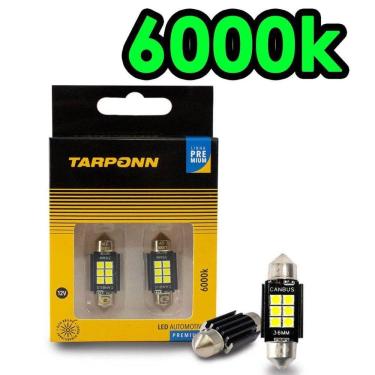 Imagem de Par Lampada Tarponn Led Torpedo Canbus Premium 36Mm 12V