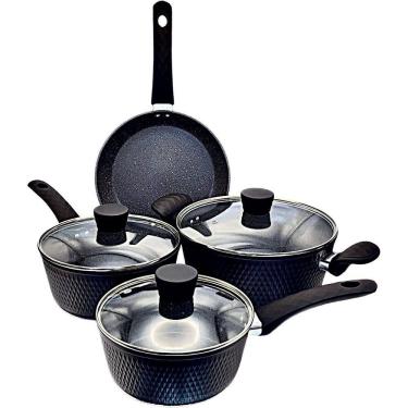 Imagem de Jogo de Panelas 4 Peças Indução Preta