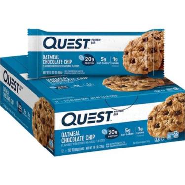 Imagem de Barra Display C/12Unid De 60g Oatmeal Chocolate Chips Quest