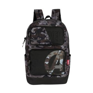 Imagem de Mochila Escolar Costas Avengers Marvel Oficial - Preto