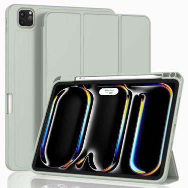 Imagem de ZryXal Nova capa para iPad Pro de 13 polegadas (M5) 2025 / (M4) 2024 com suporte para lápis, capa inteligente para iPad [suporta Pencil Pro e Pencil (USB-C)], suporta Touch ID e despertar/hibernar