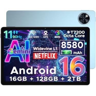 Imagem de DOOGEE U11 Tablet Android 16, tablet de 11 polegadas com Gemini AI, tablets para jogos de 16 GB + 128 GB/2 TB, 8580 mAh, Unisoc T7200 Octa-Core, tablets de 13 MP + 5 MP, 2,4 G + 5 G WIFI/Widevine L1