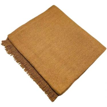 Imagem de Manta Para Sofá 2 E 3 Lugares Super King Luxo Gigante 3,00x1,80 Cobertor Capa De Sofa E Cama Grande Caramelo