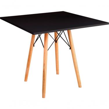 Imagem de Mesa Eames Eiffel Quadrada 90 Cm - Preta