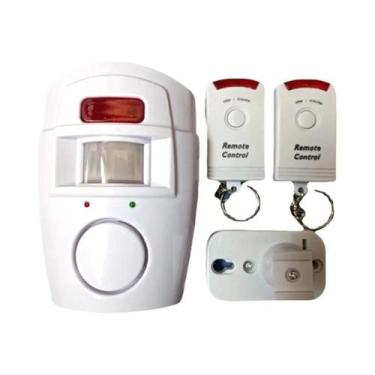 Imagem de Alarme Sem Fio Com Sensor De Movimento PIR Alimentado Por Bateria Com 