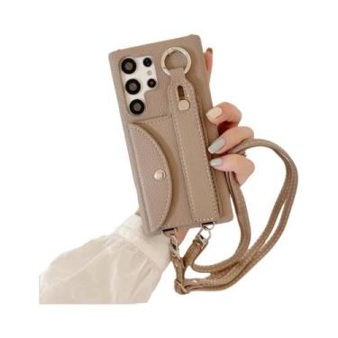Imagem de Capa De Carteira Com Alça Transversal Para Samsung Galaxy S24 FE S23 S