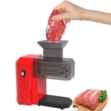 Imagem de Amaciador De Carne EléTrico Comercial,Ferramenta Para Achatar Bifes Com Protetor Contra Respingos RemovíVel E ProteçãO Contra Superaquecimento,Partida Com Um BotãO Para Bife